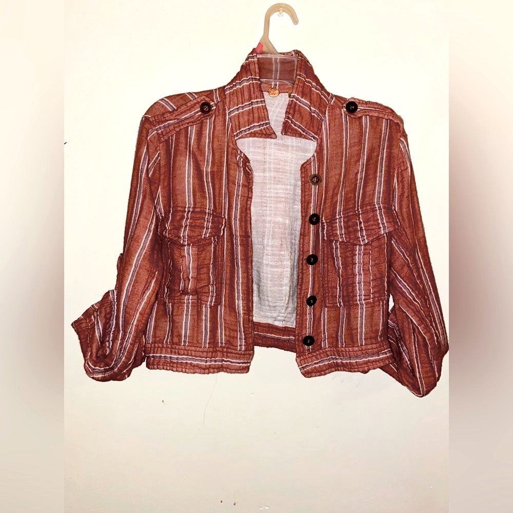 Free People Mini Coral Blazer Size XS